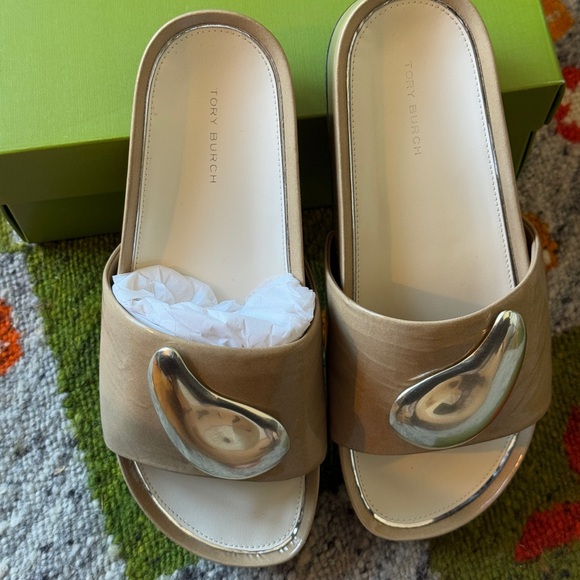Tory Burch Patos Slides - Picture 2 of 6